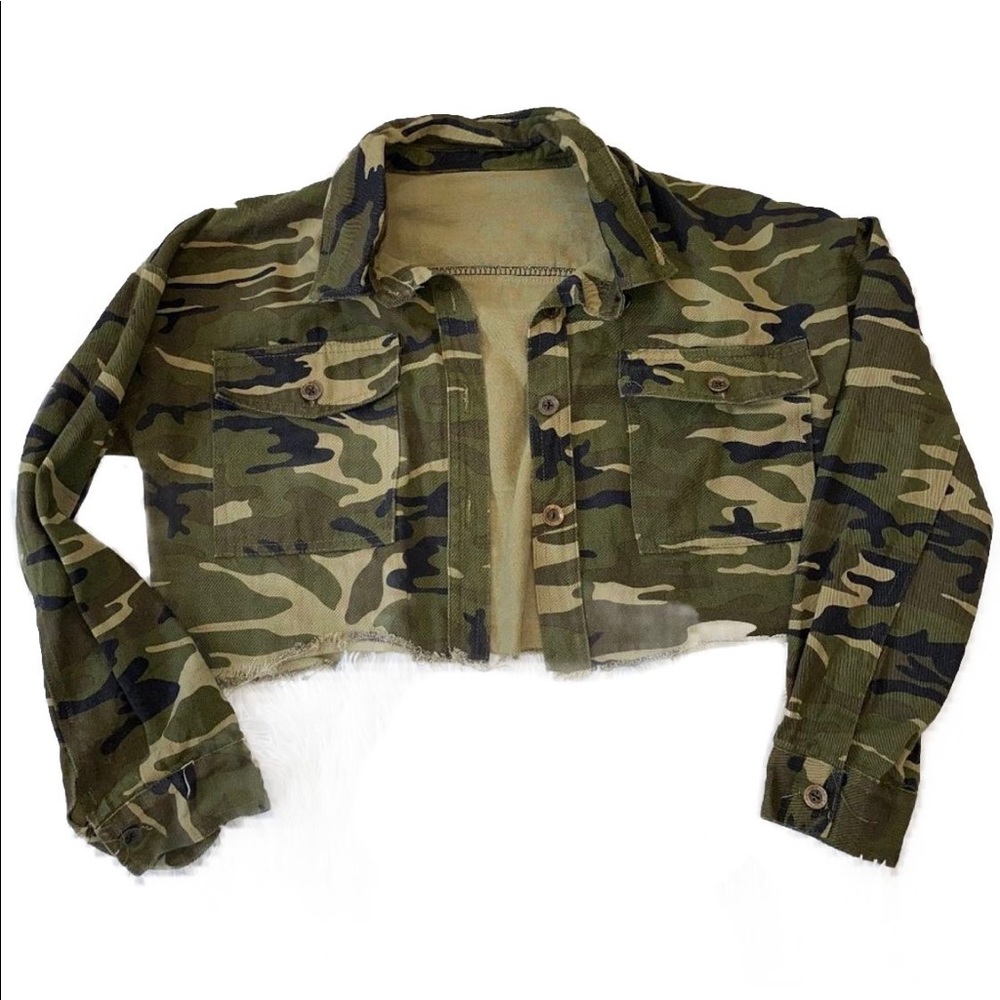 Camo Cropped Jacket